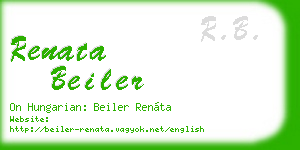 renata beiler business card
